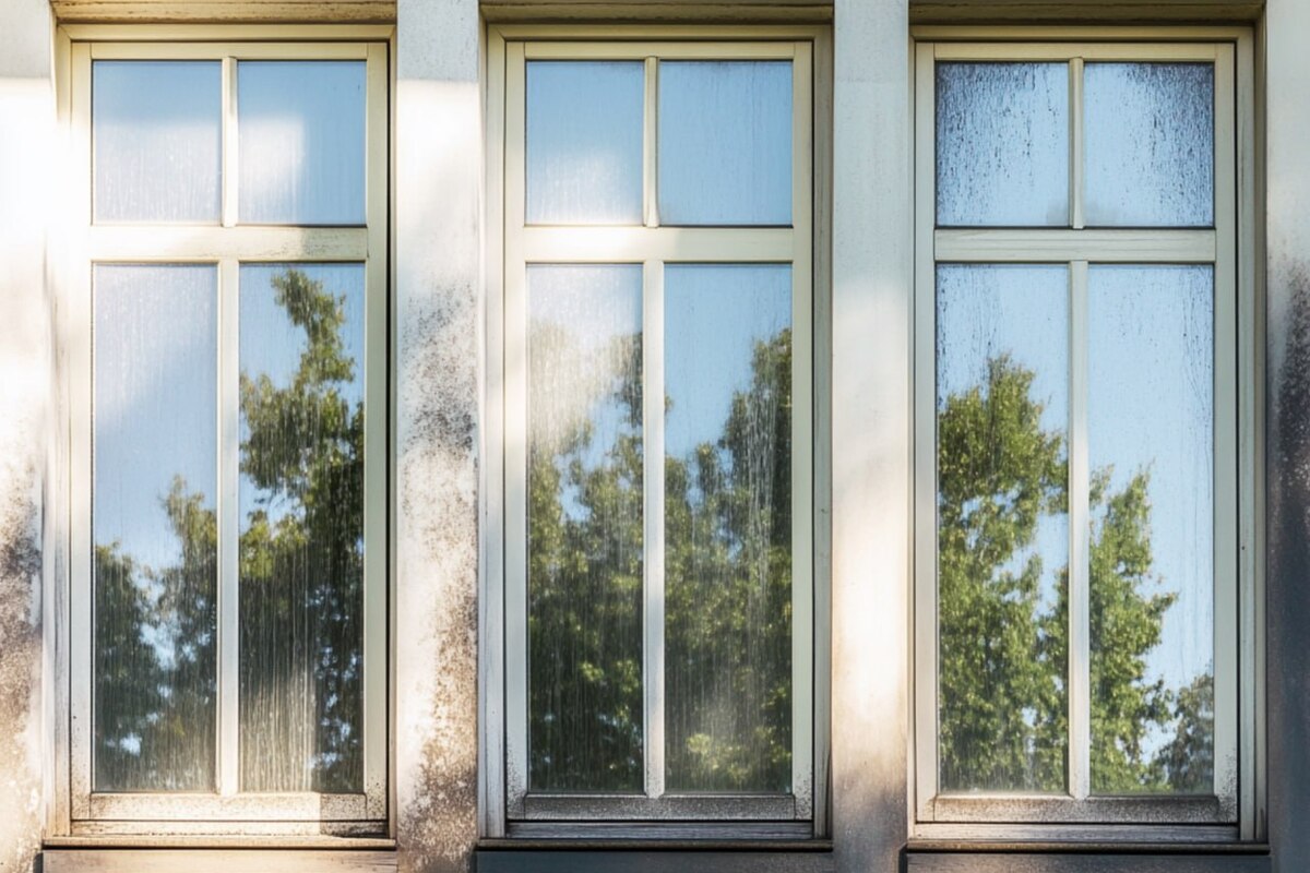 Before window cleaning