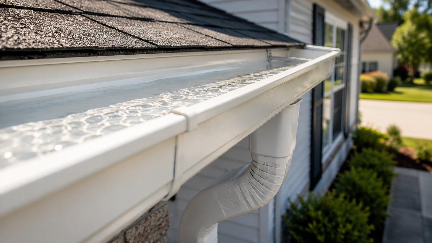 Clean gutters allow proper drainage and prevent ice buildup